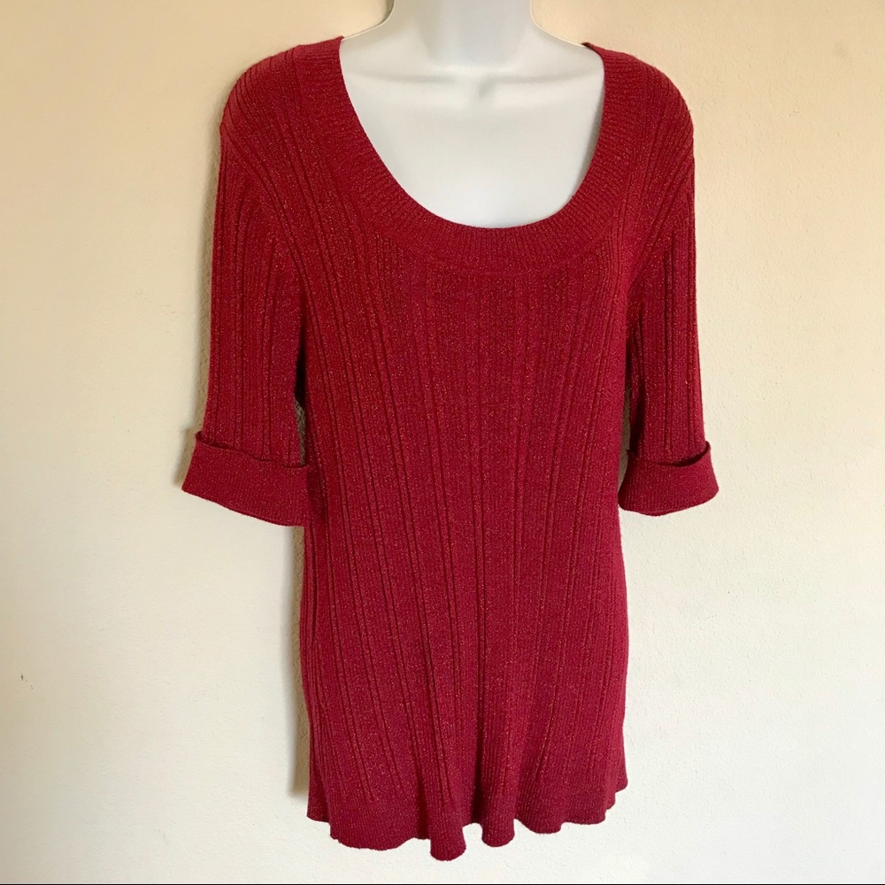 Red Sparkly Blouse